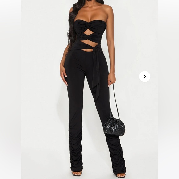 Fashion Nova Pants - Keep You On Your Toes Stacked Jumpsuit